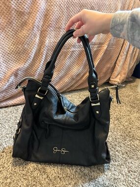 Jessica Simpson Black Leather Purse